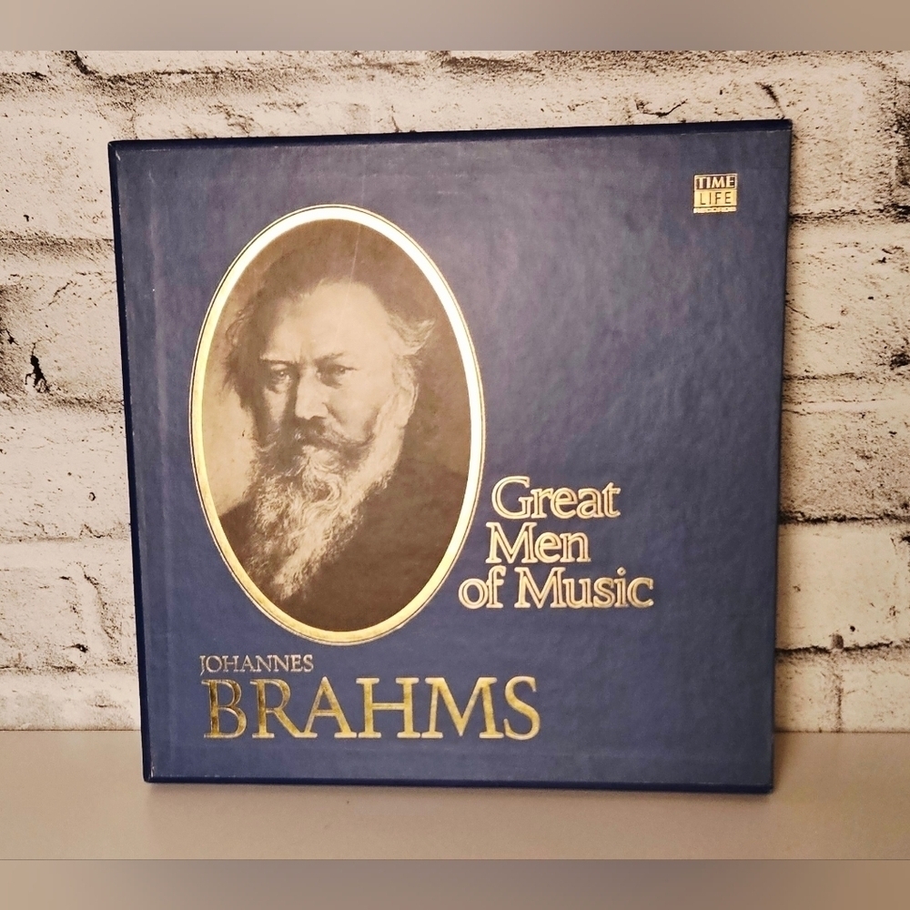 Time-Life Great Men of Music Brahms 4-LP Box Set w/ Booklet Vintage